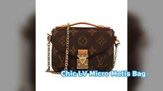 LV Micro Metis Monogram Çanta Kahverengi Tasarımcı Stili