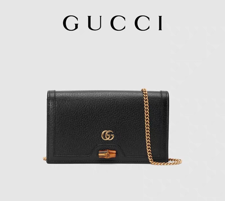 ODM Markalı Messenger Çanta Zincirli Bambu Kilitli Gucci Diana Cüzdan