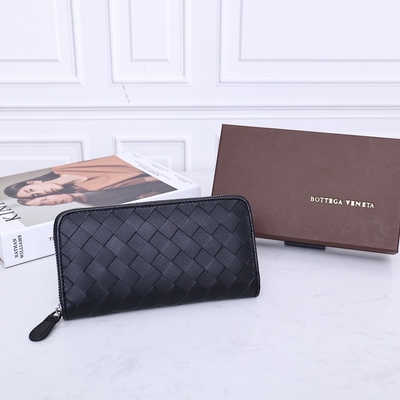 BV Deri Mini Tasarımcı Cüzdanlar Bottega Veneta Intrecciato Cüzdan Fermuarlı