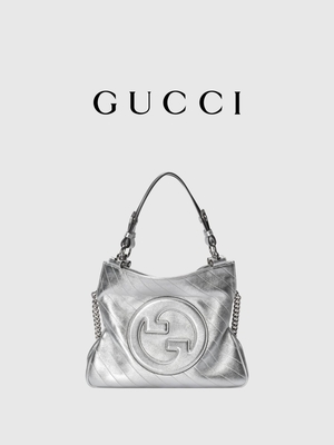 Gucci Blondie Küçük Tote Çanta Lüks Gümüş Beyaz Markalı Bayan El Çantası