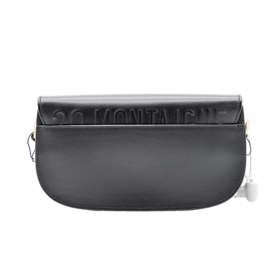 Siyah Dana Derisi Eyer Askılı Çanta Dior Bobby East West Bag Hobo