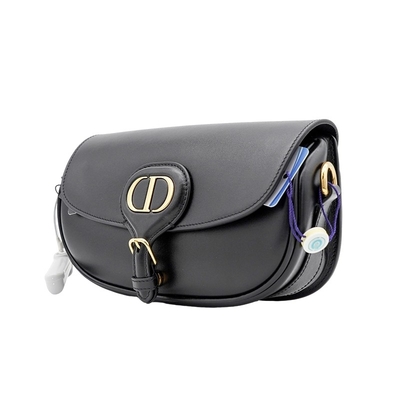 Siyah Dana Derisi Eyer Askılı Çanta Dior Bobby East West Bag Hobo
