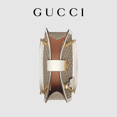 GG Gucci Asma Kilit Omuz Çantası Orta Yüksek Kanvas Özelleştirilmiş