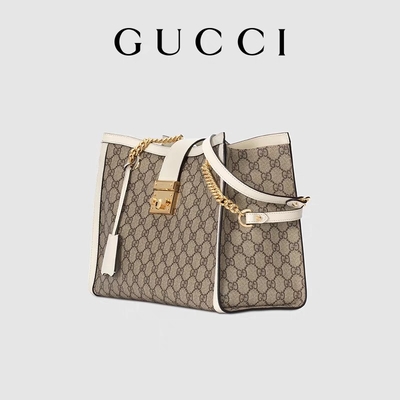 GG Gucci Asma Kilit Omuz Çantası Orta Yüksek Kanvas Özelleştirilmiş