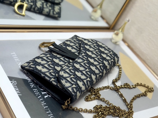OEM Markalı Eyer Uzun Dior Eğik Jakarlı Kese Cüzdanı