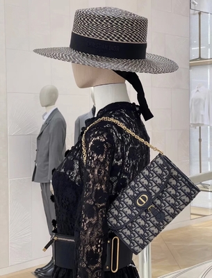 OEM Markalı Eyer Uzun Dior Eğik Jakarlı Kese Cüzdanı