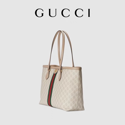 Ayarlanabilir Markalı Omuz Çantası Orta Gucci Ophidia Tote Beyaz Bayan
