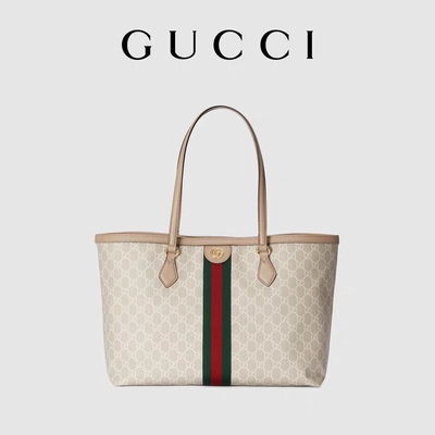 Ayarlanabilir Markalı Omuz Çantası Orta Gucci Ophidia Tote Beyaz Bayan