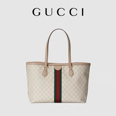 Ayarlanabilir Markalı Omuz Çantası Orta Gucci Ophidia Tote Beyaz Bayan