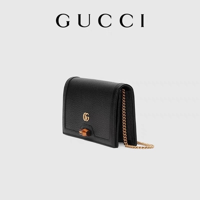 ODM Markalı Messenger Çanta Zincirli Bambu Kilitli Gucci Diana Cüzdan