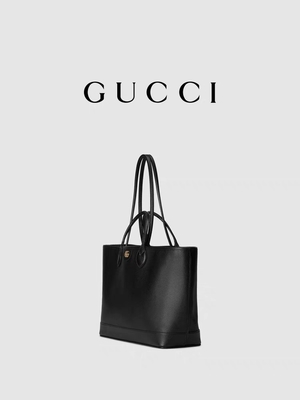 GUCCI Ophidia Marka Omuz Çantası Küçük Orta Tane Deri Siyah