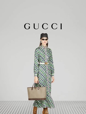 GUCCI Ophidia Marka Omuz Çantası Küçük Orta Tane Deri Siyah