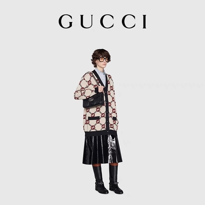 GUCCI GG Marka Messenger Çanta Marmont Omuz Çantası Küçük Kapitone Deri
