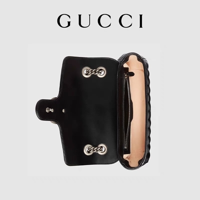 GUCCI GG Marka Messenger Çanta Marmont Omuz Çantası Küçük Kapitone Deri