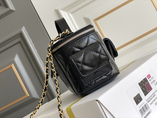 Kuzu Derisi Özel Markalı Çantalar Chanel 22K Vanity Case Çok Cepli