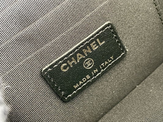 Kuzu Derisi Özel Markalı Çantalar Chanel 22K Vanity Case Çok Cepli