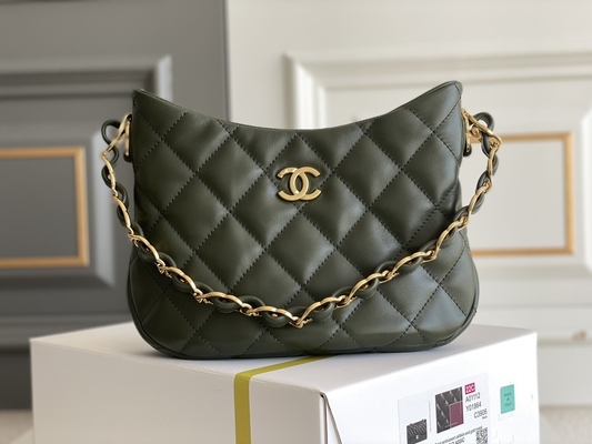 Chanel AS3562 Küçük Hobo Koltuk Altı Hippi Tote Çanta Omuz Çantası 2022 Sonbahar Kış