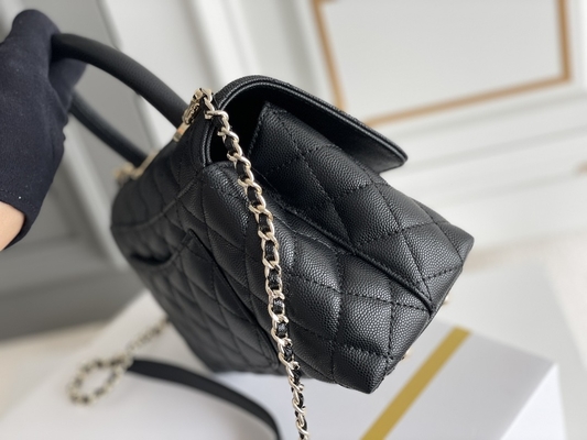 ***Kıvırcık Dikiş Markalı Bayan El Çantası Kuzu Derisi Chanel Trapez Çanta