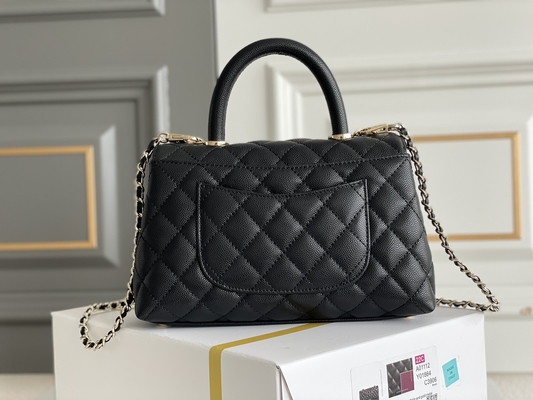 ***Kıvırcık Dikiş Markalı Bayan El Çantası Kuzu Derisi Chanel Trapez Çanta