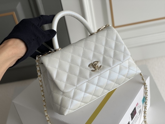 ***Kıvırcık Dikiş Markalı Bayan El Çantası Kuzu Derisi Chanel Trapez Çanta