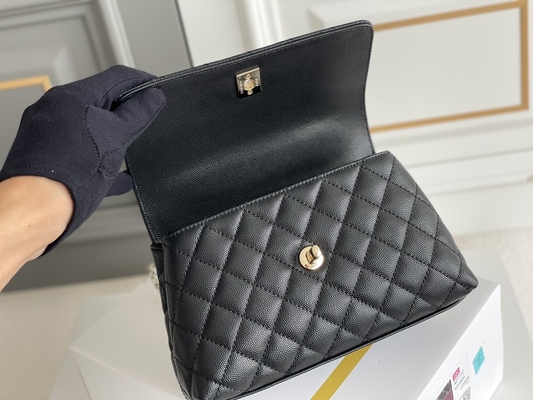 ***Kıvırcık Dikiş Markalı Bayan El Çantası Kuzu Derisi Chanel Trapez Çanta