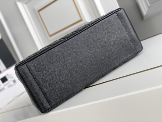 Büyük Chanel Lychee Deri Havyar Büyük Alışveriş Çantası GST Çantası
