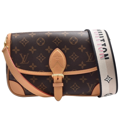 Jakarlı Mini Tek Askılı Çanta Markalı Klasik Diane LV Çanta Monogram Kanvas