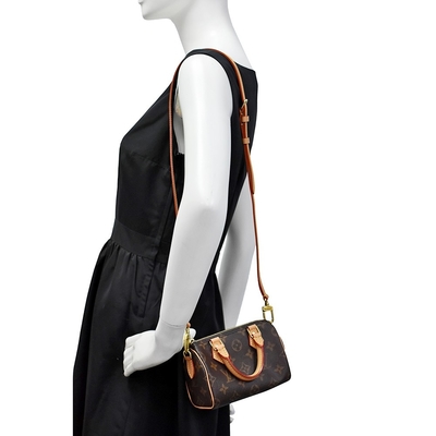 Küçük Klasik Tasarımcı Monogram Çanta NANO SPEEDY Louis Vuitton M81085