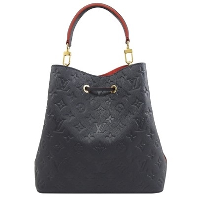 LV Colorblock Marka Bayan El Çantası NÉONOÉ MM Kovalı Çanta Damarlı Deri