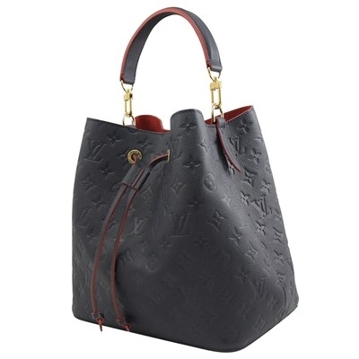 LV Colorblock Marka Bayan El Çantası NÉONOÉ MM Kovalı Çanta Damarlı Deri