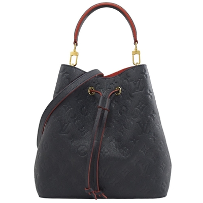 LV Colorblock Marka Bayan El Çantası NÉONOÉ MM Kovalı Çanta Damarlı Deri