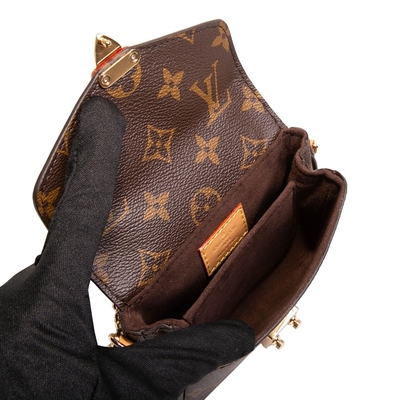 Mini Tasarımcı Monogram Çanta Mikro Metis LV Çapraz Askılı Çanta Kahverengi