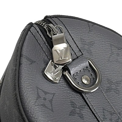 Klasik Monogram Eclipse LV CITY KEEPALL Çanta Jakarlı Kanvas Crossbody Boston Çantası