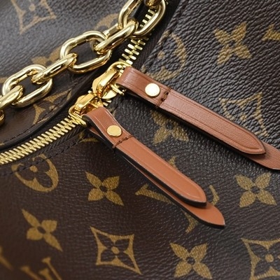 LV Tasarımcı Monogram Çanta Presbiyopik Yarım Ay Dana Derisi Tote Çanta