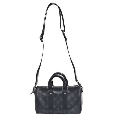 Man Eclipse Canvas Keepall New Speedy Bandouliere 25 Crossbody Çanta M46271