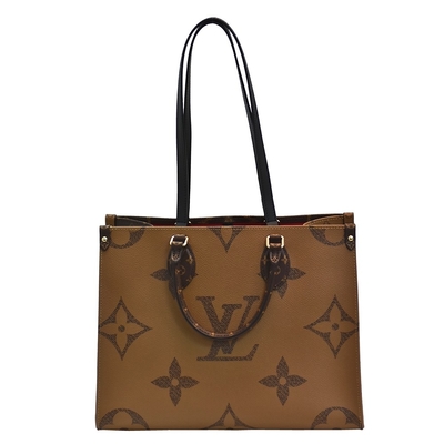Ters Kanvas Tasarımcı Monogram Çanta OnTheGo MM Louis Vuitton Alışveriş Çantası