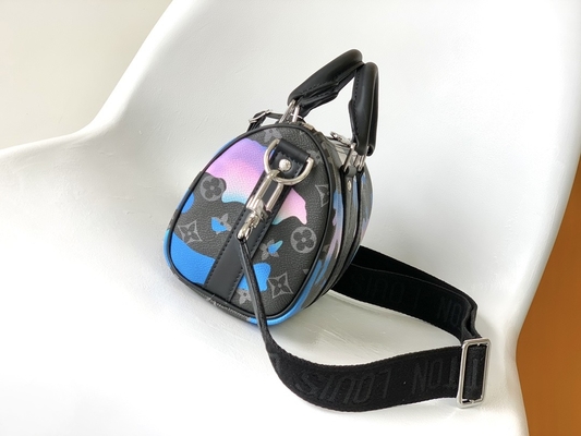 Sunrise Monogram Eclipse Markalı Messenger Çanta LV Keepall Bandoulière 25 Oda Manzaralı 