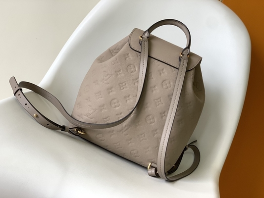 LV Tasarımcı Marka Sırt Çantası Louis Vuitton Monogram Montsouris Sırt Çantası Pembe Siyah
