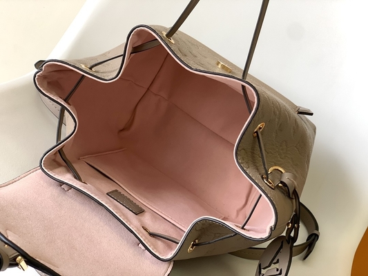 LV Tasarımcı Marka Sırt Çantası Louis Vuitton Monogram Montsouris Sırt Çantası Pembe Siyah