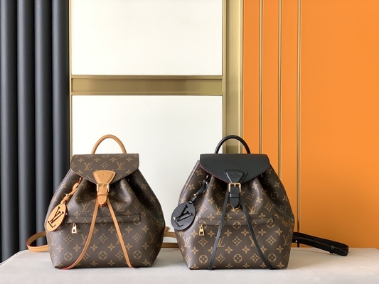 Monogram Shadow Dana Derisi LV Montsouris PM Sırt Çantası Ayrılabilir Tılsım