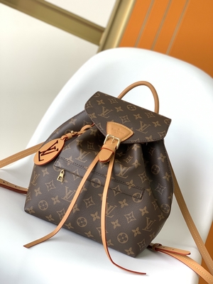 Monogram Shadow Dana Derisi LV Montsouris PM Sırt Çantası Ayrılabilir Tılsım