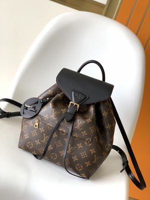 Monogram Shadow Dana Derisi LV Montsouris PM Sırt Çantası Ayrılabilir Tılsım