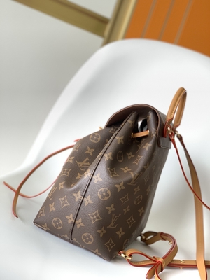 Monogram Shadow Dana Derisi LV Montsouris PM Sırt Çantası Ayrılabilir Tılsım