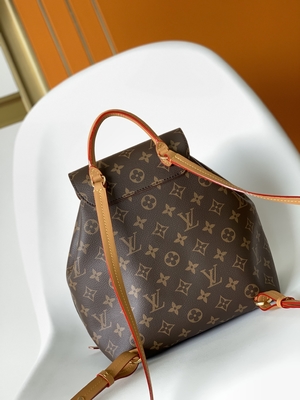 Monogram Shadow Dana Derisi LV Montsouris PM Sırt Çantası Ayrılabilir Tılsım