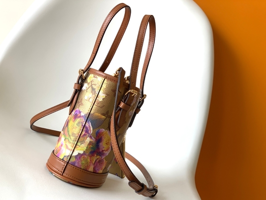 Metalik Çiçek Louis Vuitton Neverfull Kova Çanta M81724