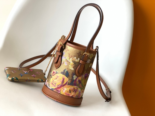 Metalik Çiçek Louis Vuitton Neverfull Kova Çanta M81724