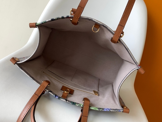 OEM floral Louis Vuitton Onthego Empreinte Gümüş Kaplama Kanvas Tote Çanta