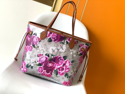 Çiçek Desenli Gümüş Louis Vuitton Büyük Asla Full M21352