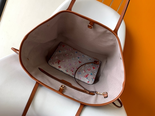 Çiçek Desenli Gümüş Louis Vuitton Büyük Asla Full M21352