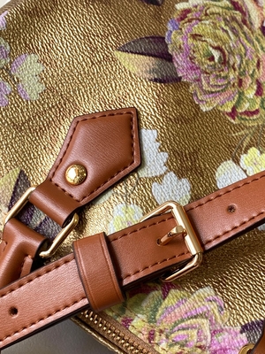 Metallic Monogram Garden Yeni Speedy BandoulièRe 25 M21317 Altın Donanım